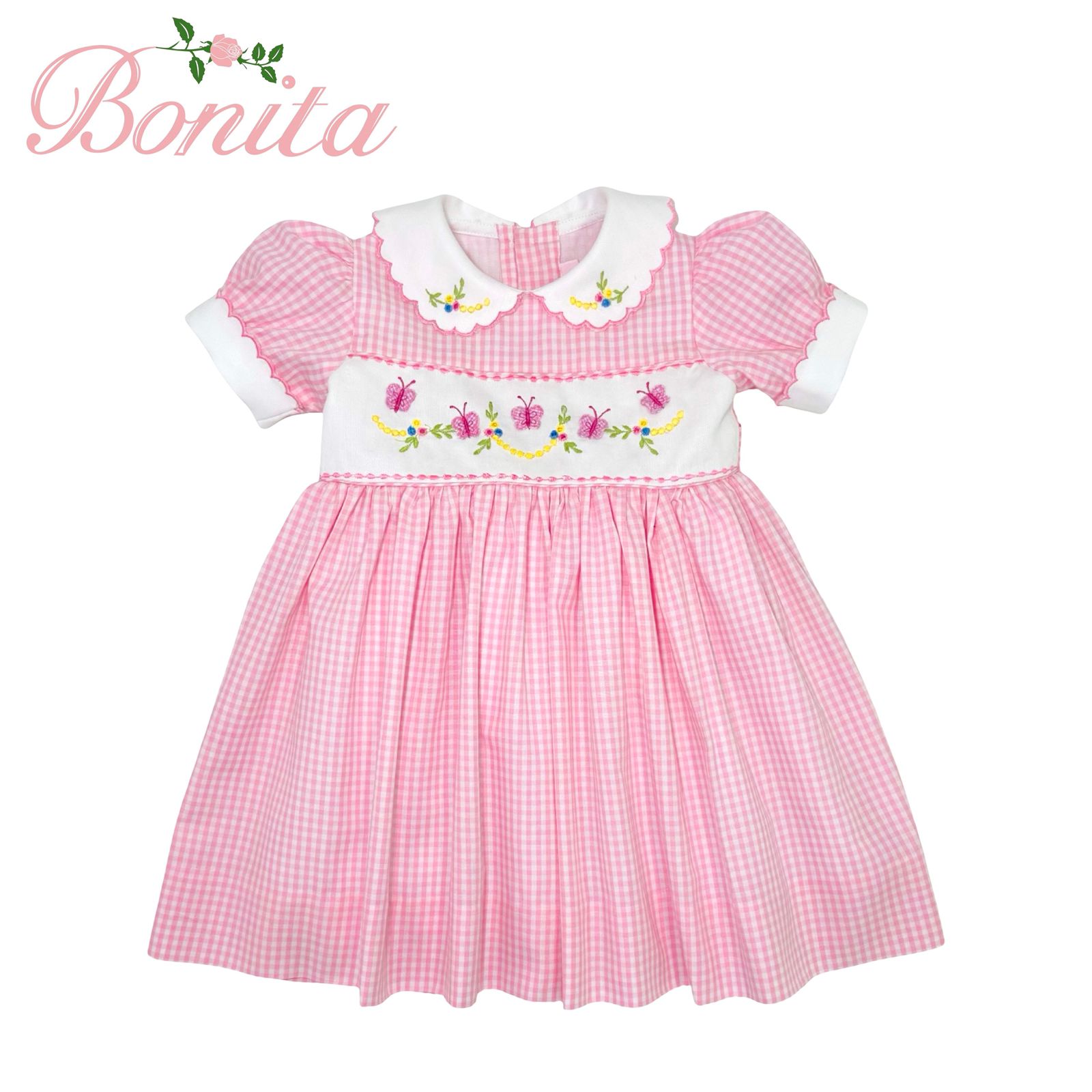 Vestido Vichy Rosa 