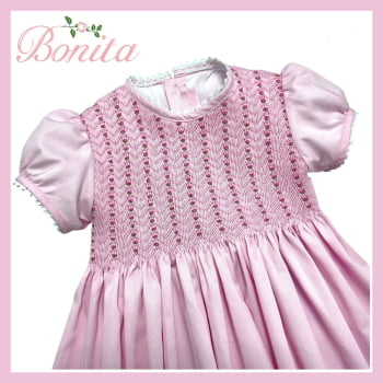 Vestido 7 Carreirinhas Rosa