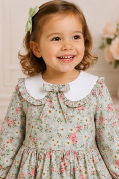 Vestido Manga longa Floral