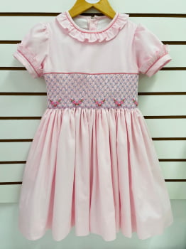 Vestido Babadinho Rosa 
