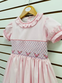 Vestido Babadinho Rosa 