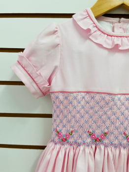 Vestido Babadinho Rosa 