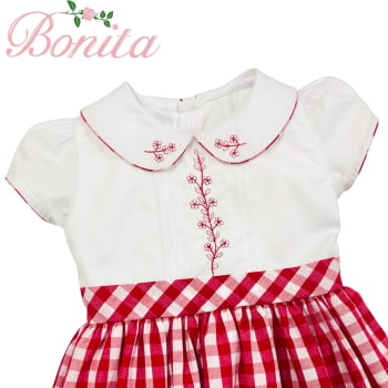 Vestido Saia Vichy Vermelho