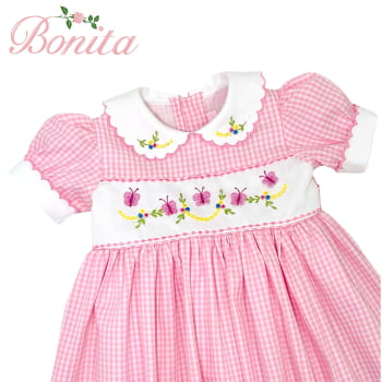 Vestido Vichy Rosa 