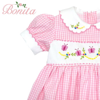 Vestido Vichy Rosa 